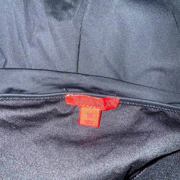 SPANX Black Ruched One-Piece Swimsuit - Picture 4 of 5